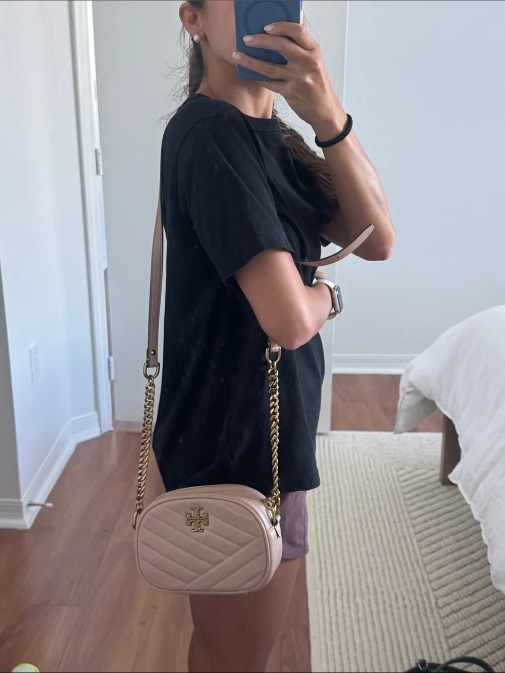 Tory Burch compact quilted